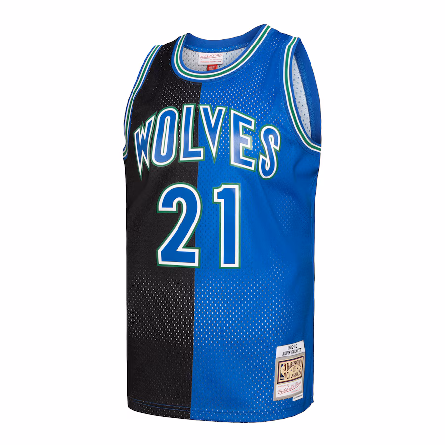 Kevin Garnett Minnesota Timberwolves 1995-96 Blaues Jersey