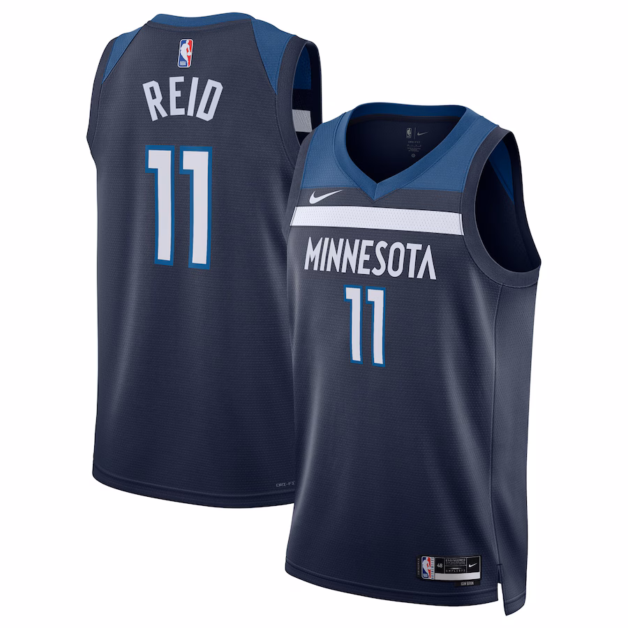 Naz Reid, Minnesota Timberwolves, Edición de ícono, Azul marino