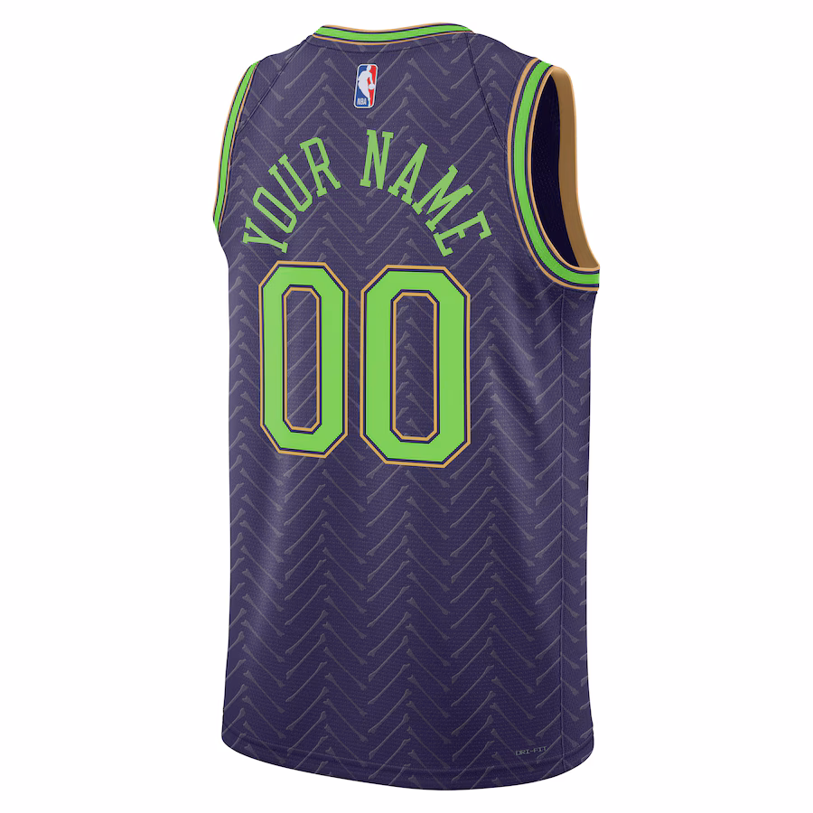 New Orleans Pelicans, Unisexe, 2024/25 Personalisé, Édition Ville, Violet