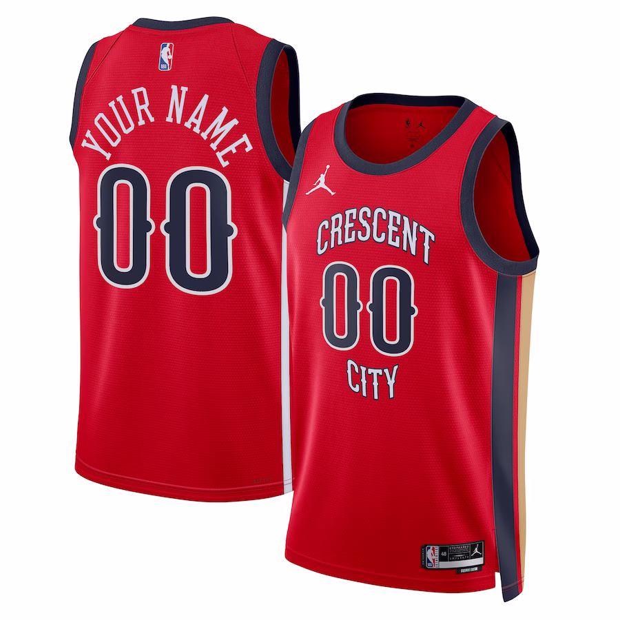 New Orleans Pelicans, Maillot personnalisé, Édition Statement, Rouge