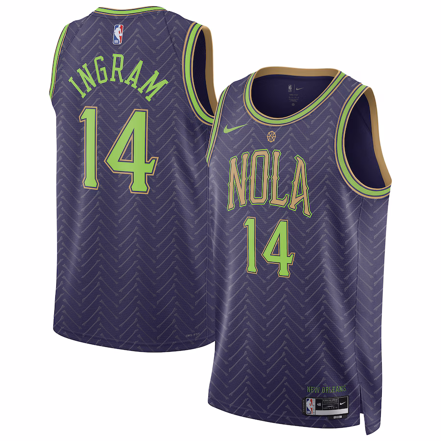 Brandon Ingram, New Orleans Pelicans, City Edition 2024/25, Lila