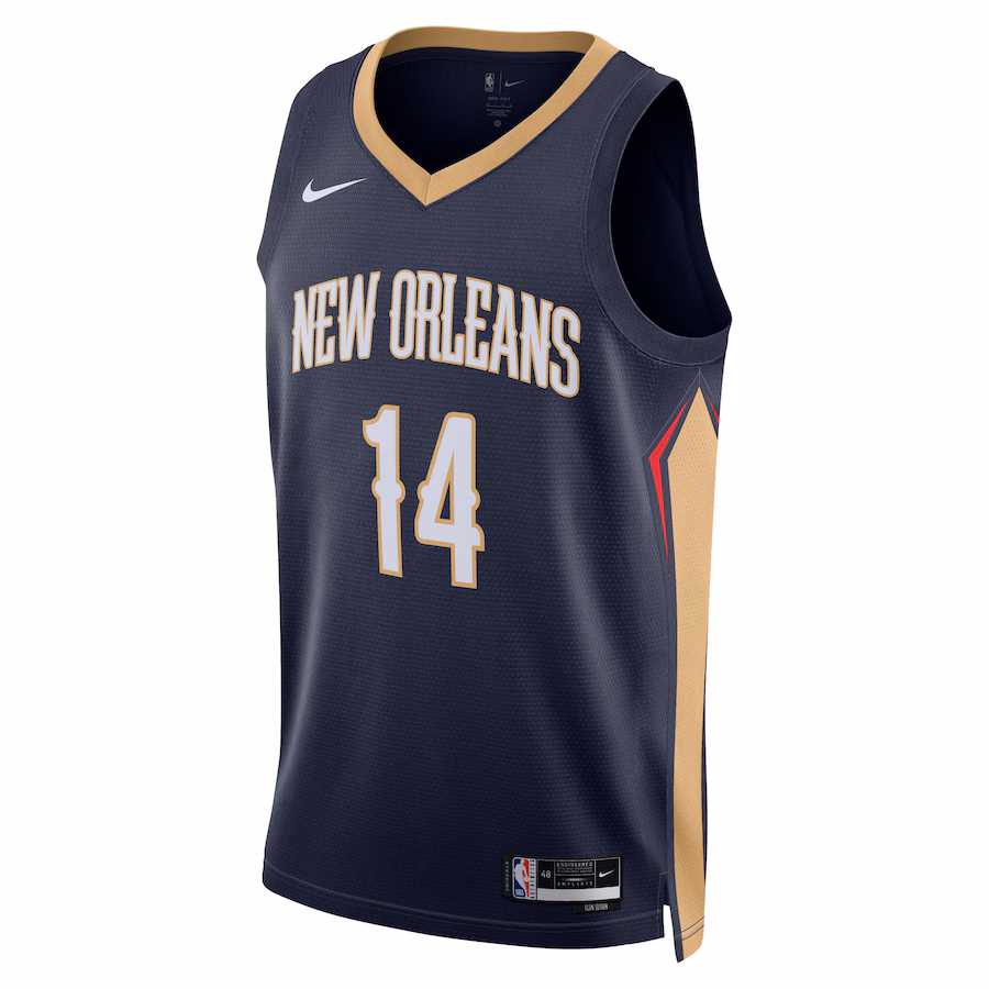 Brandon Ingram, New Orleans Pelicans, Edizione Icona, Blu Marinaio