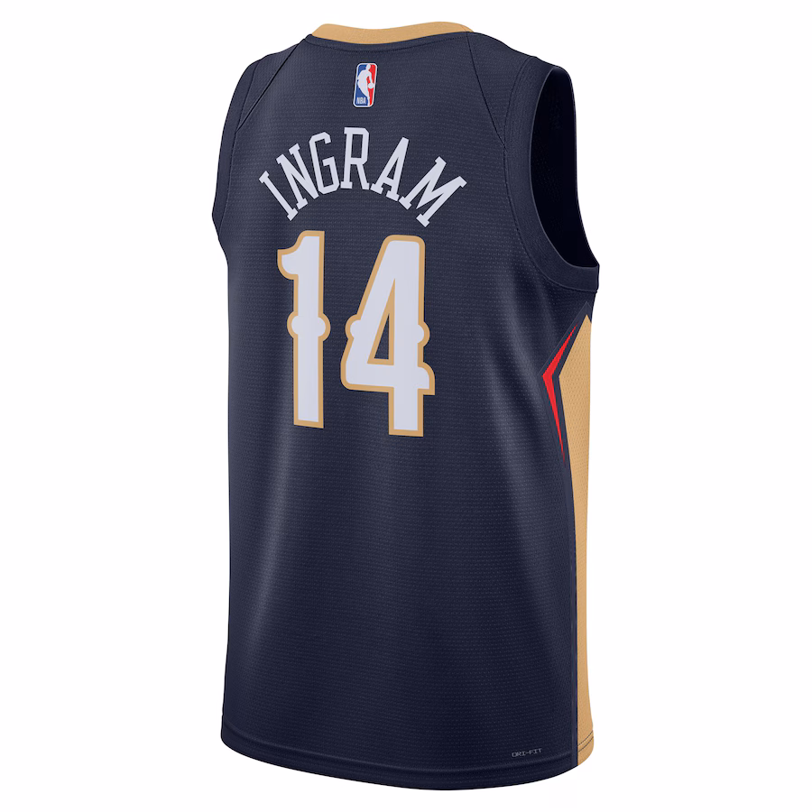 Brandon Ingram, New Orleans Pelicans, Edizione Icona, Blu Marinaio