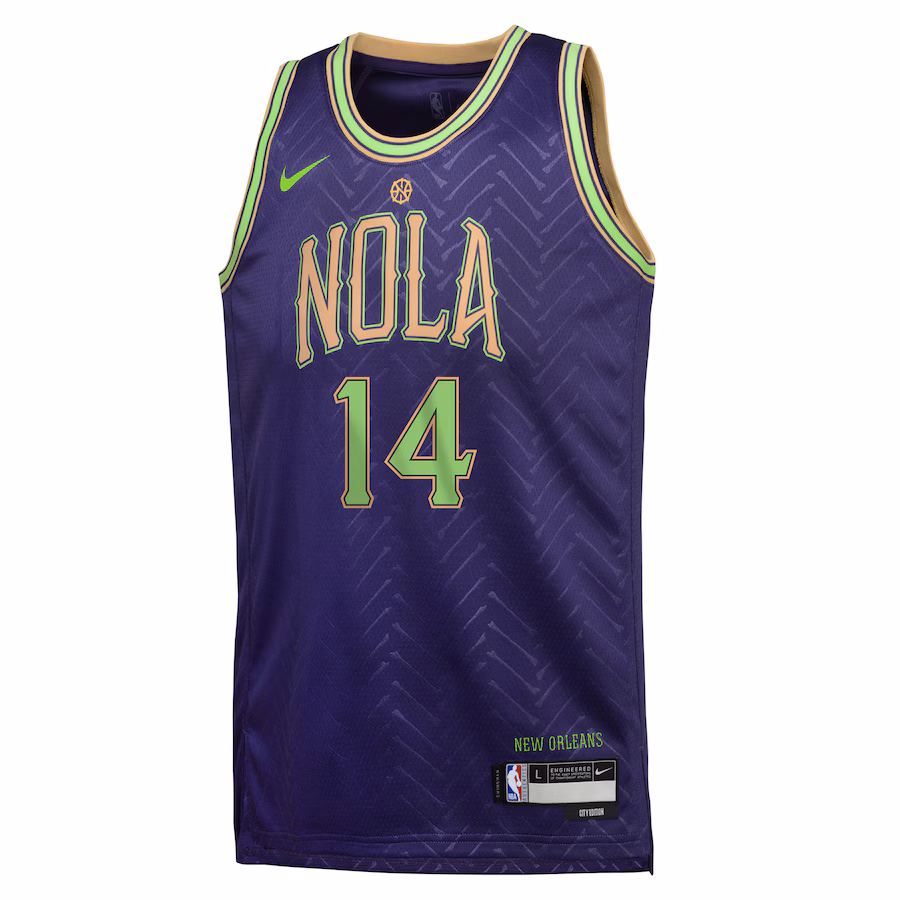Brandon Ingram, New Orleans Pelicans, City Edition 2024/25, Lila