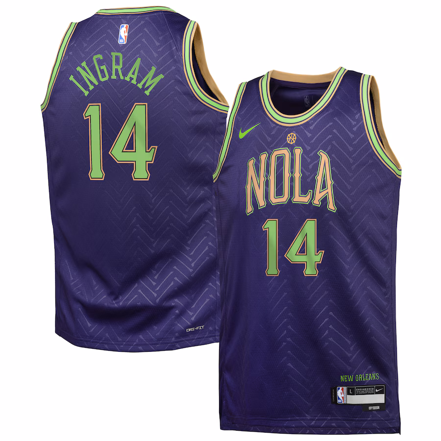 Brandon Ingram, New Orleans Pelicans, City Edition 2024/25, Lila