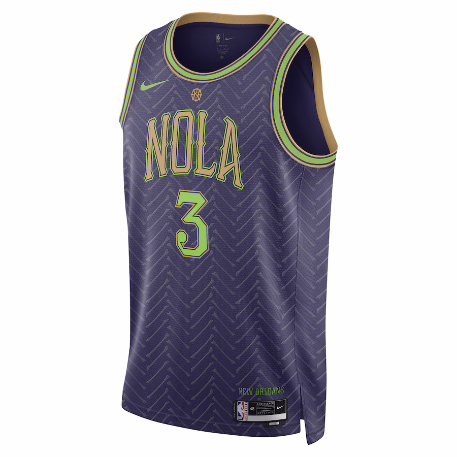 CJ McCollum, New Orleans Pelicans, Saison 2024/25, City-Edition, Lila