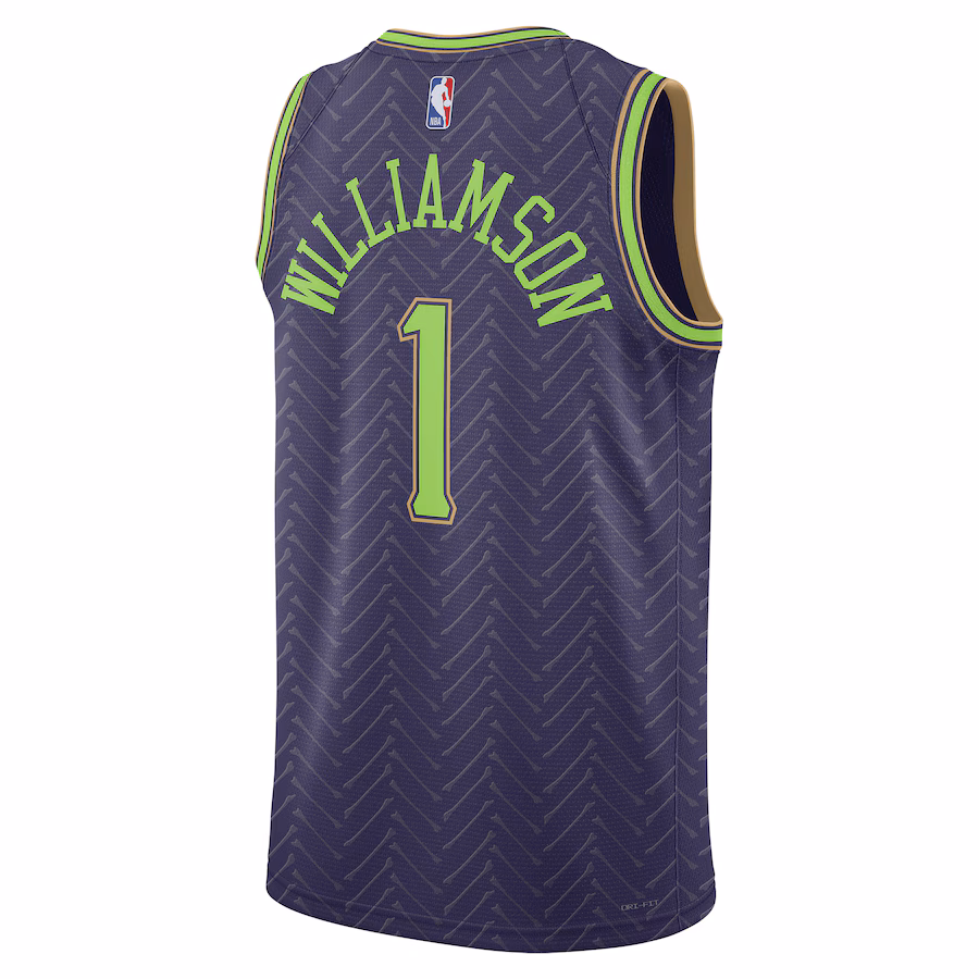 Zion Williamson, New Orleans Pelicans, Saison 2024/25, City-Edition, Lila