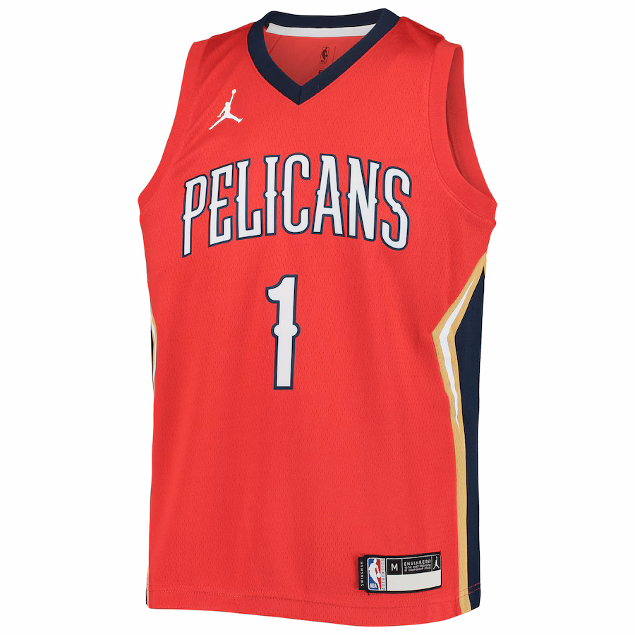 Zion Williamson, New Orleans Pelicans, 2020/21 Statement Edition, Red