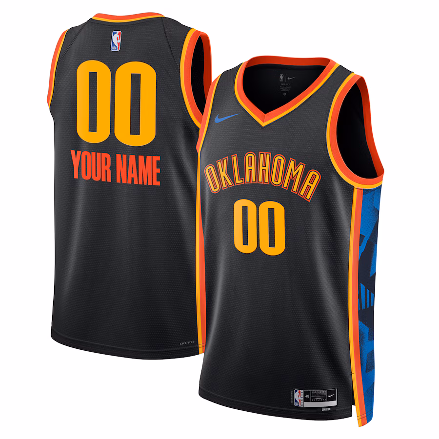Oklahoma City Thunder 2024/25 Édition personnalisée de la ville - Noir