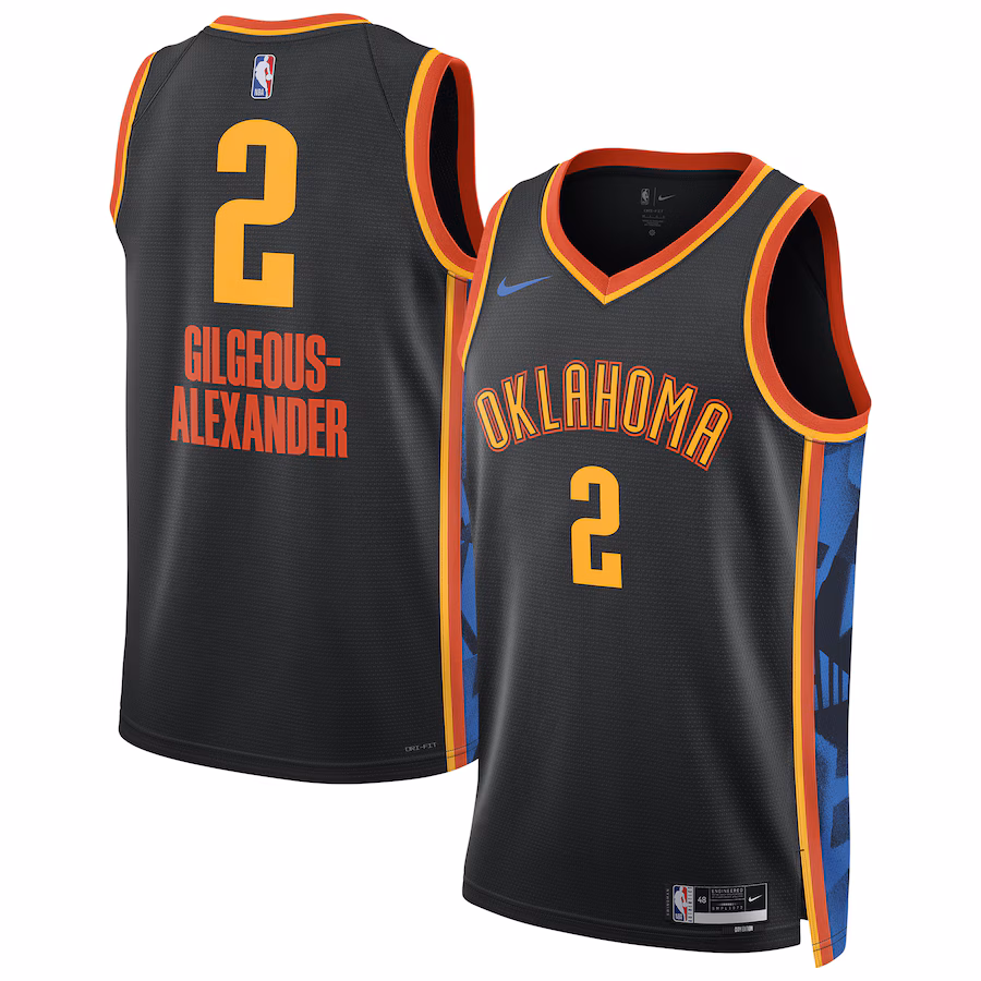 Maillot Shai Gilgeous-Alexander OKC Thunder City Edition 24/25