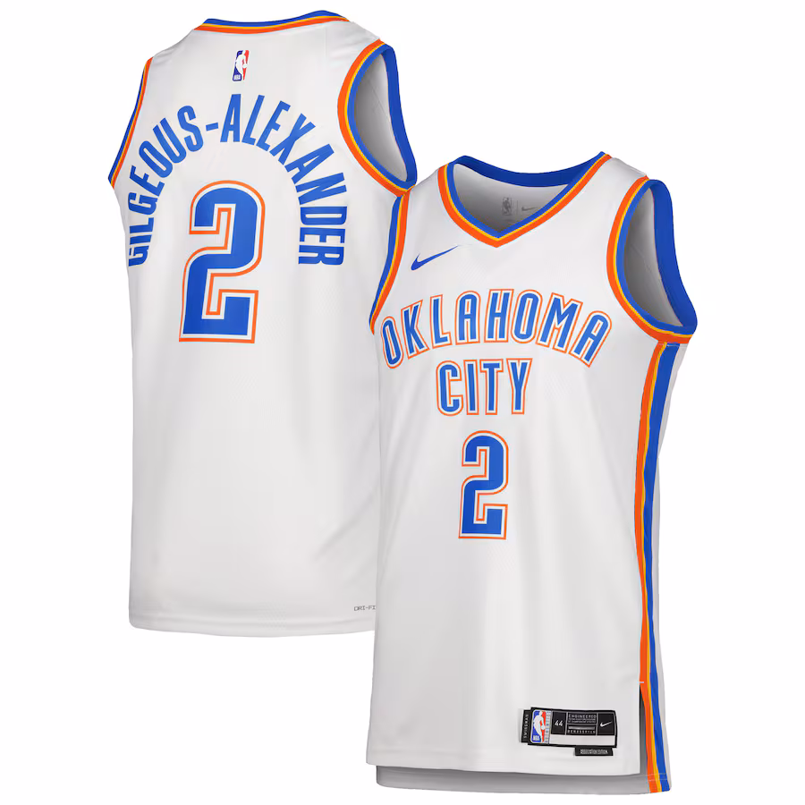 Shai Gilgeous-Alexander Oklahoma City Thunder, edición asociación, Blanco