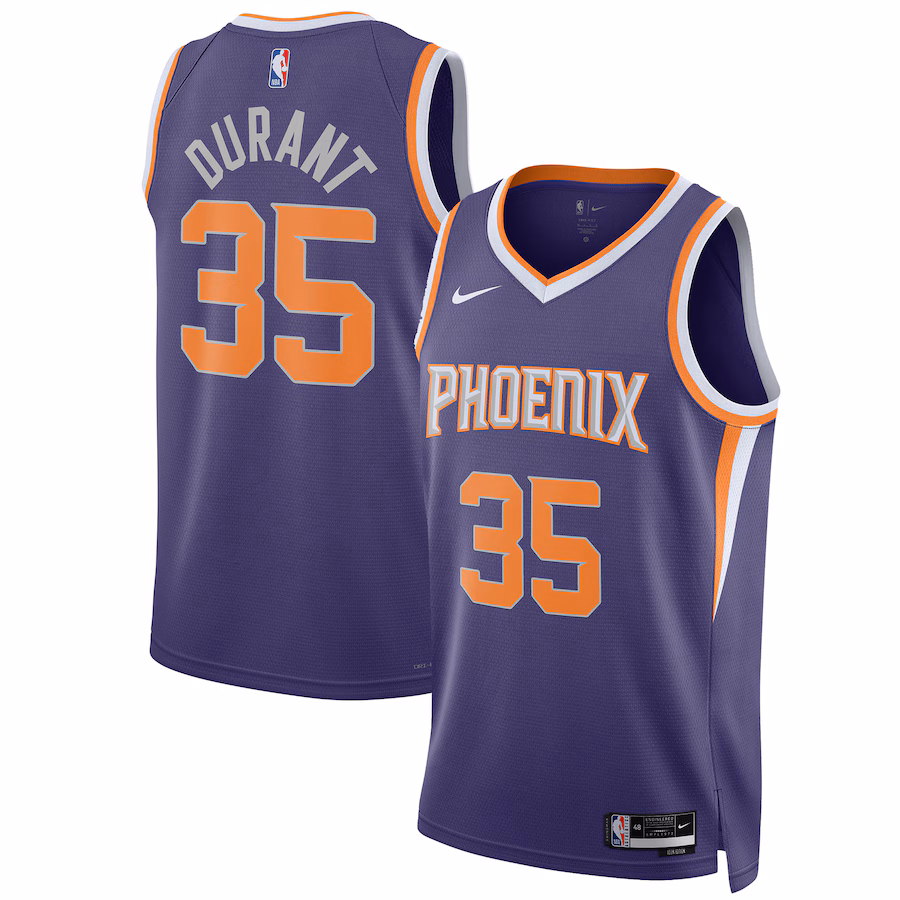 Kevin Durant Phoenix Suns Unisex Swingman-Trikot - Icon Edition - Lila