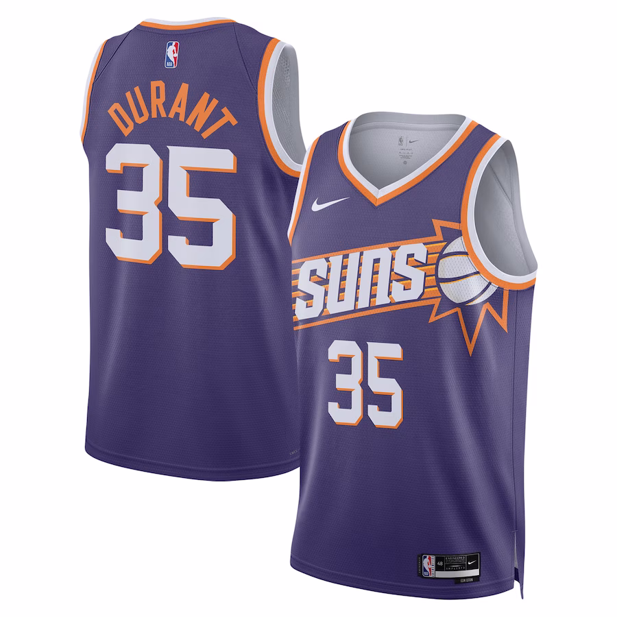 Kevin Durant Phoenix Suns Unisex Swingman-Trikot - Icon Edition - Lila