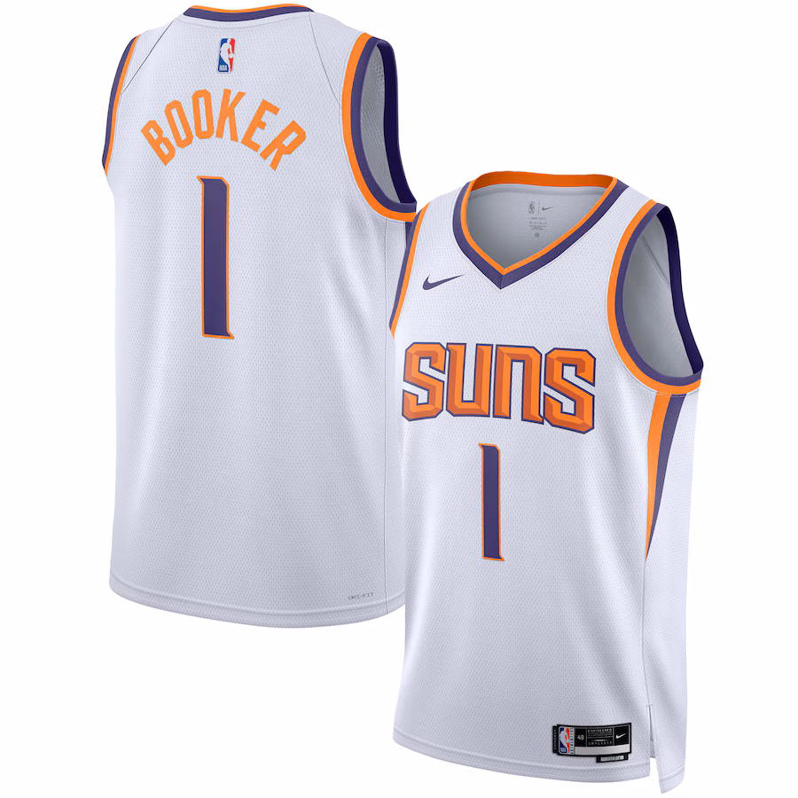 Devin Booker Phoenix Suns Unisex Swingman-Trikot - Association Edition - Weiß