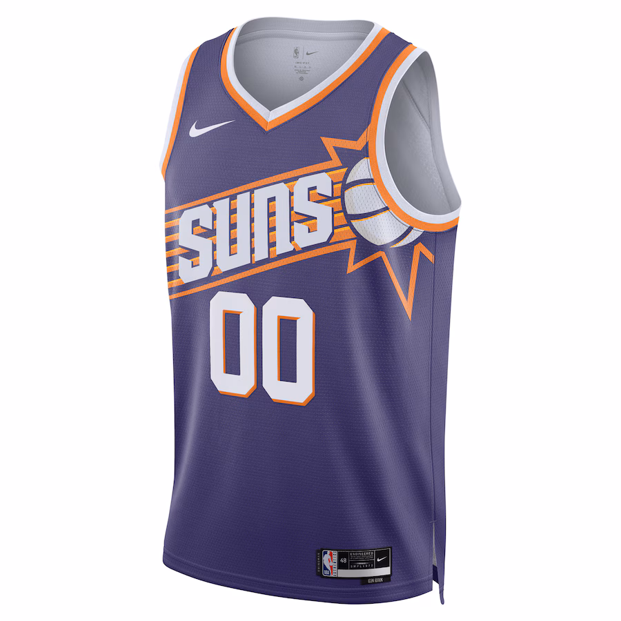 Maglia personalizzata Swingman unisex dei Phoenix Suns - Edizione Icona - Viola