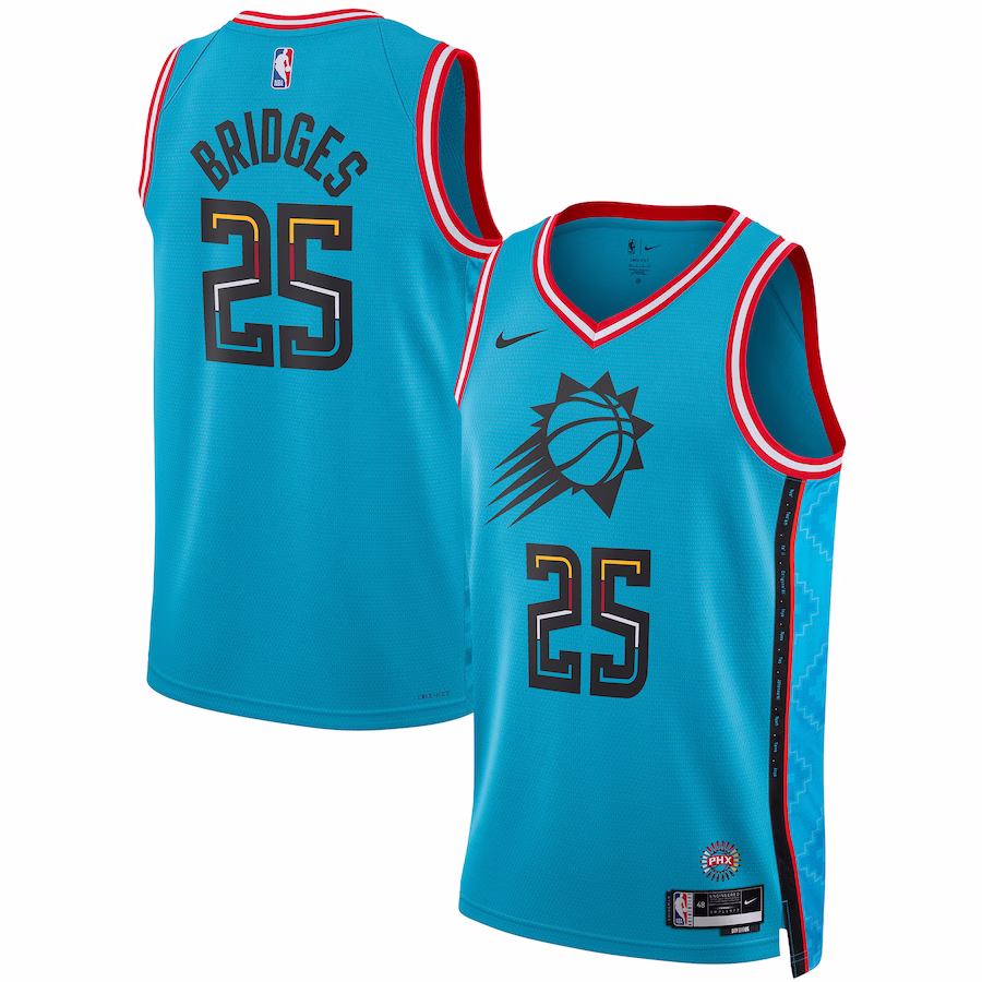 Maillot Mikal Bridges Phoenix Suns City Edition 22/23 (Unisexe)