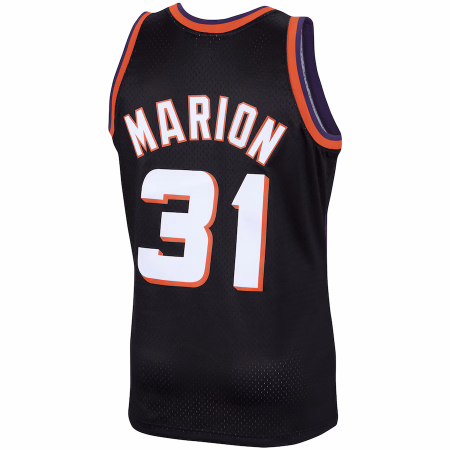 Maglia Swingman Hardwood Classics 1999/00 di Shawn Marion per i Phoenix Suns di Mitchell & Ness - Nero