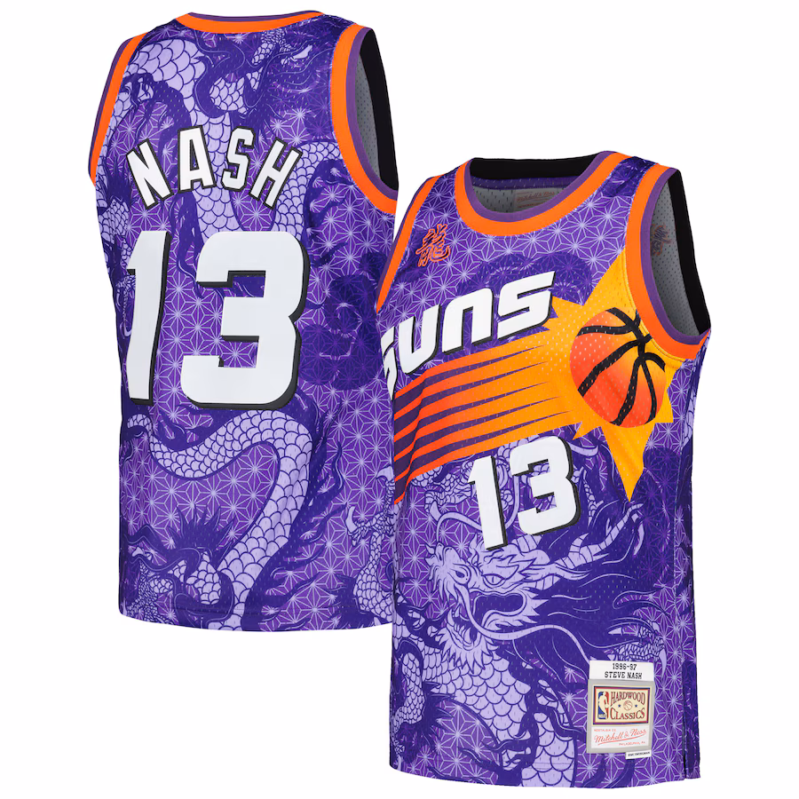 Maillot Steve Nash Phoenix Suns Mitchell & Ness Asian Heritage 6.0 Swingman
