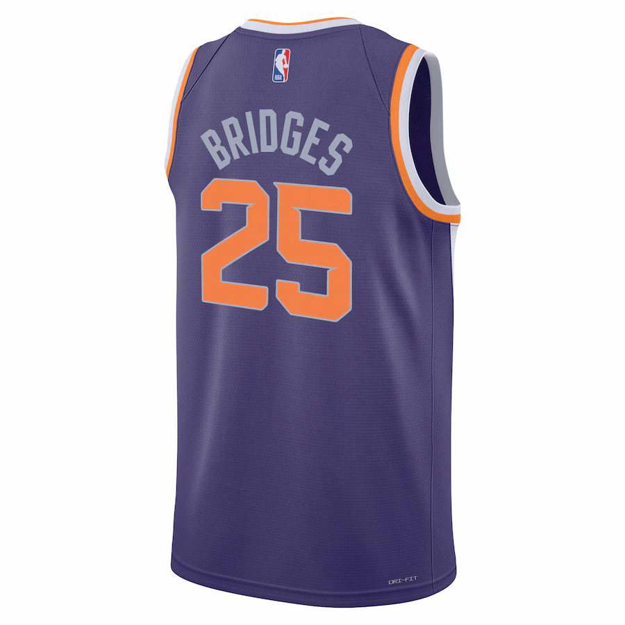 Mikal Bridges Phoenix Suns Youth Swingman Jersey - Icon Edition - Purple