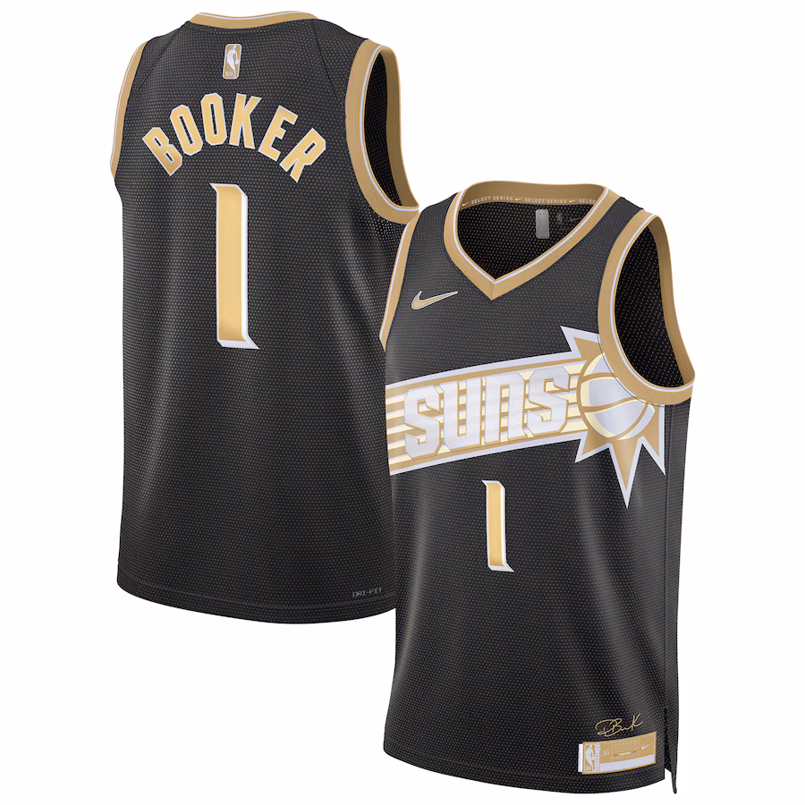 Devin Booker Phoenix Suns Unisex Select Series Swingman - Trikot - Schwarz
