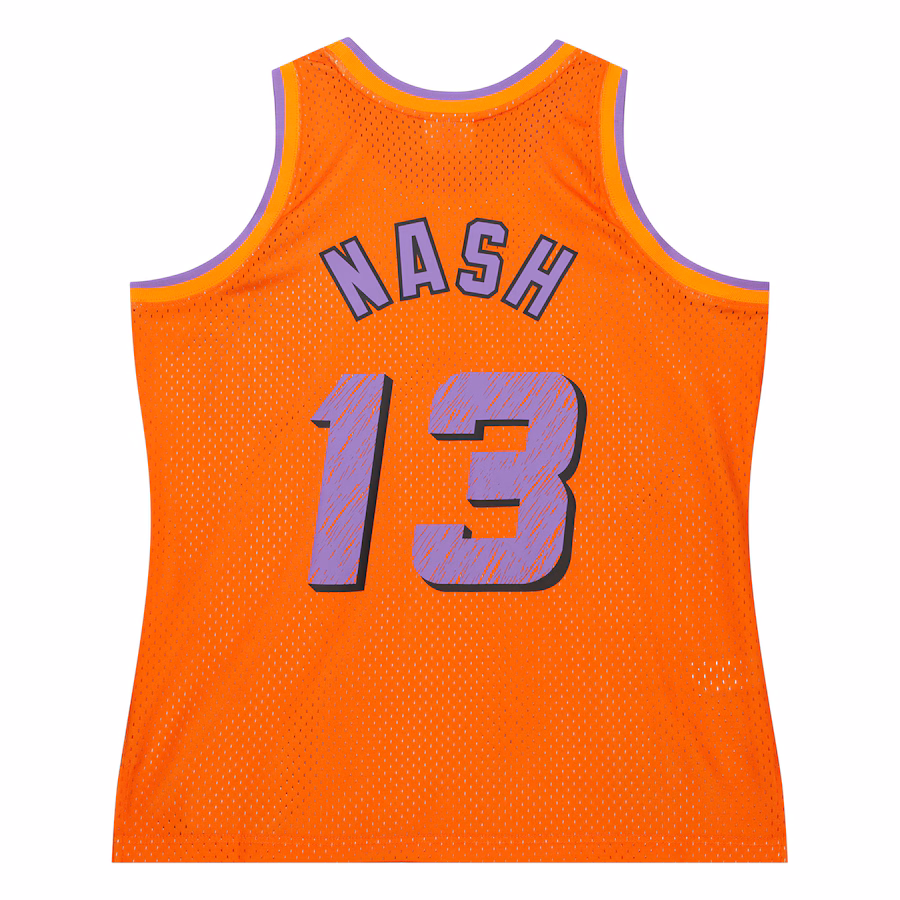Steve Nash Phoenix Suns Mitchell & Ness 1996/97 Swingman Sidewalk Sketch - Trikot - Orange