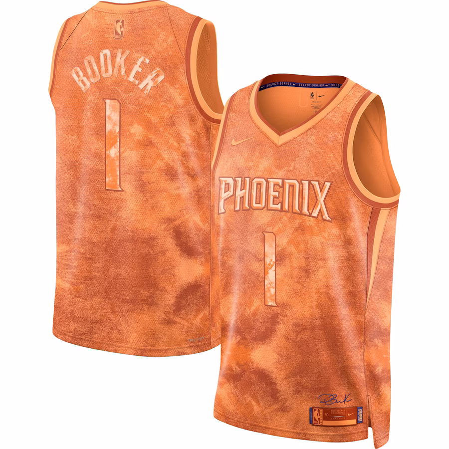 Maillot Swingman de la Sélection Série Unisexe de Devin Booker pour les Phoenix Suns - Orange