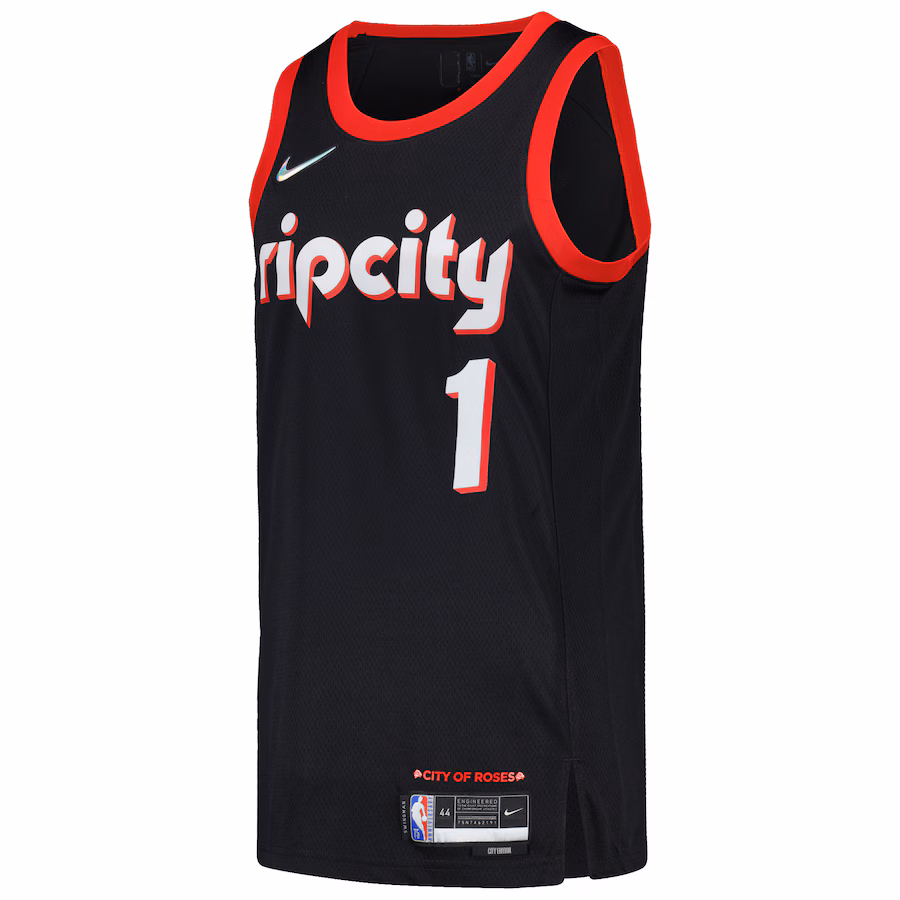 Anfernee Simons, Portland Trail Blazers, edición ciudad, Negro