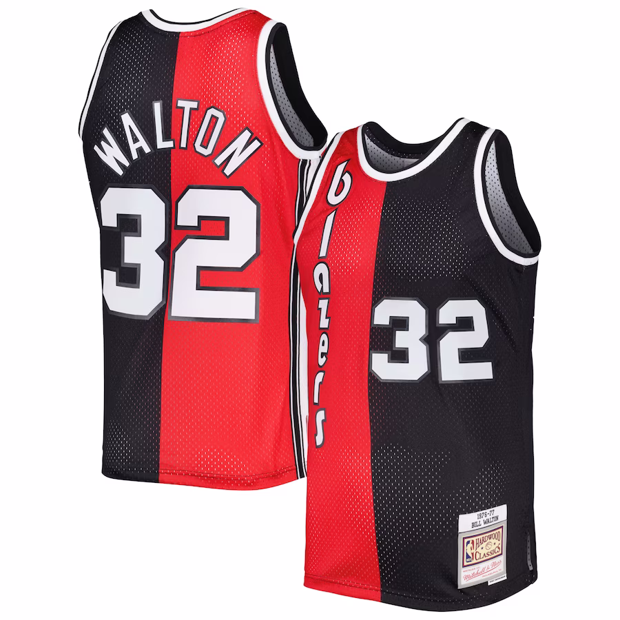Bill Walton, Portland Trail Blazers, 1976/78 Classic, Red/Black