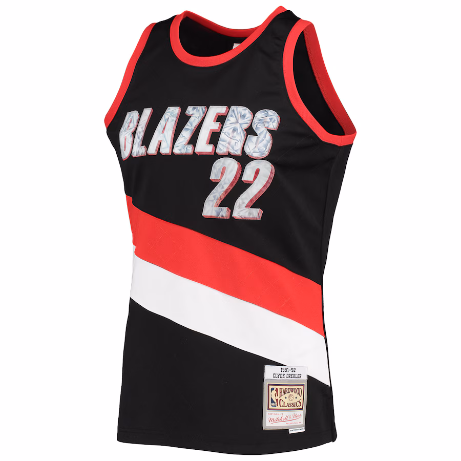 Camiseta Clyde Drexler Portland Trail Blazers 1991/92 - NBA 75th Anniversary Diamond