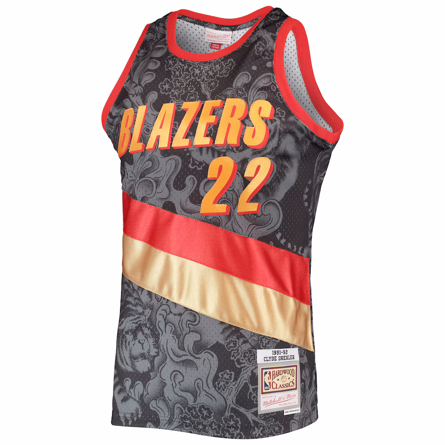 Camiseta Clyde Drexler Portland Trail Blazers 1991/92 - Lunar New Year