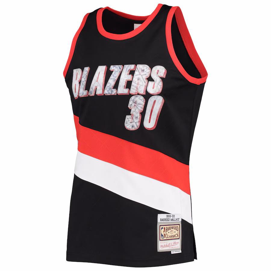 Camiseta Rasheed Wallace Portland Trail Blazers 1999/00 - Hardwood Classics NBA 75th Diamond