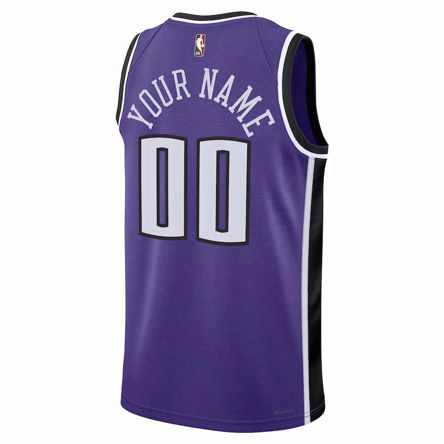 Sacramento Kings Anpassbares Jersey, Klassische Edition, Lila
