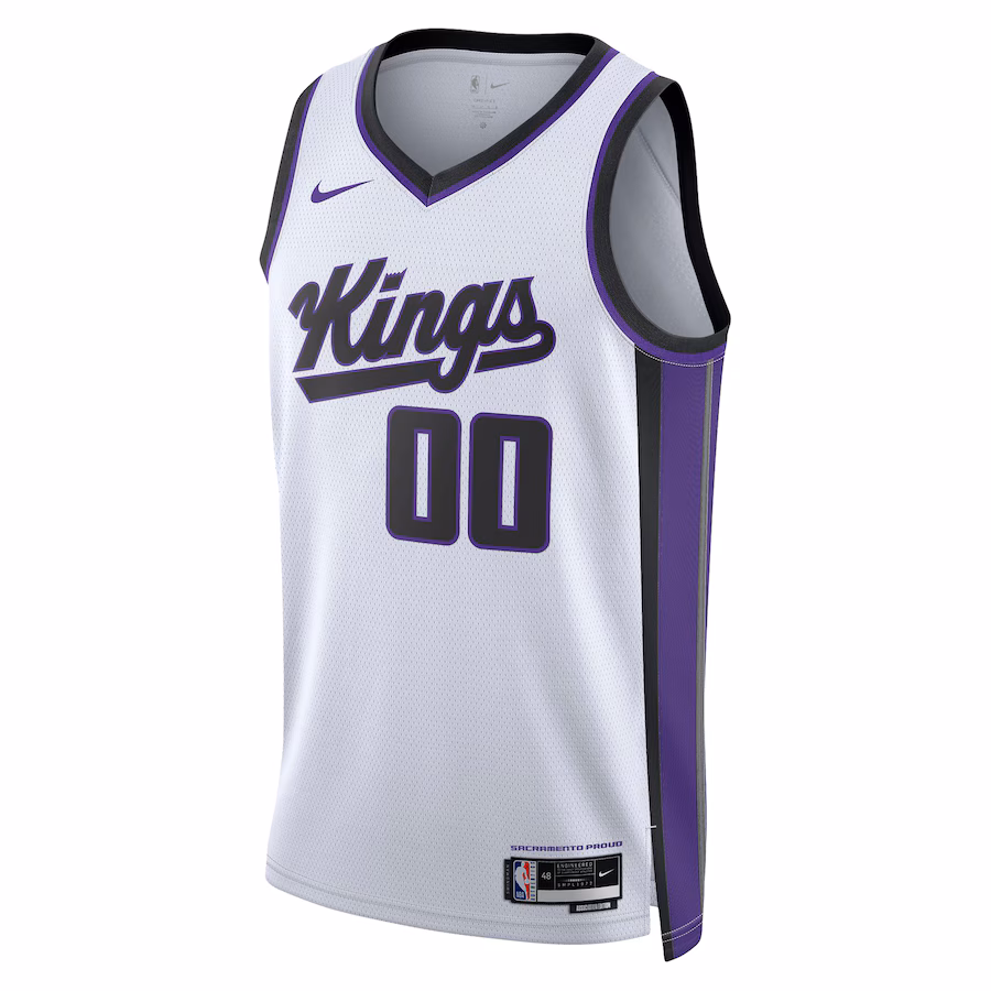 Maillot personnalisé de Sacramento Kings, Édition Association, Blanc