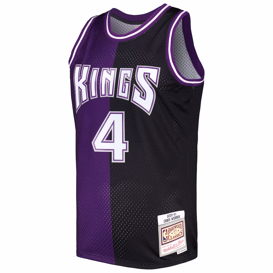 Chris Webber, Sacramento Kings, 2000/01, Violet/Noir
