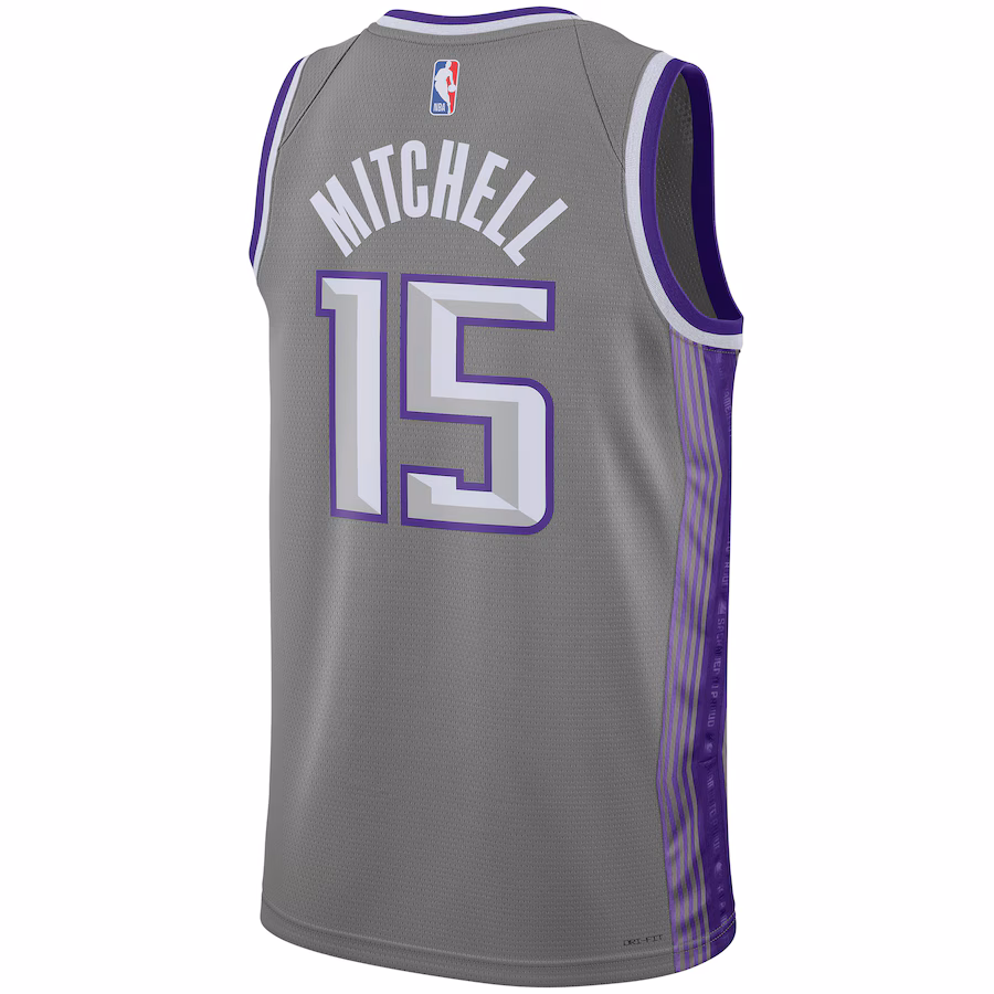 Davion Mitchell, Sacramento Kings, 2022/23, City Edition, Dunkelgrau