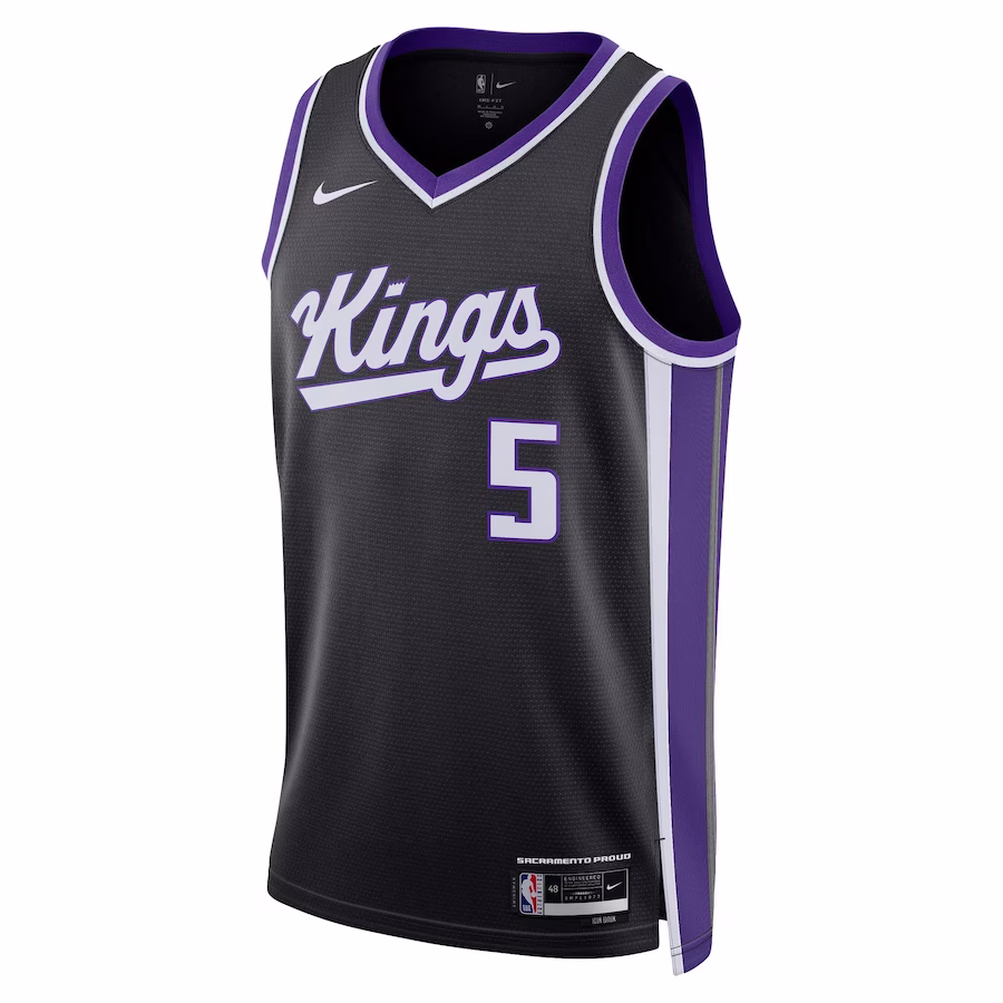 De'Aaron Fox, Sacramento Kings, Edizione Icona, Nero