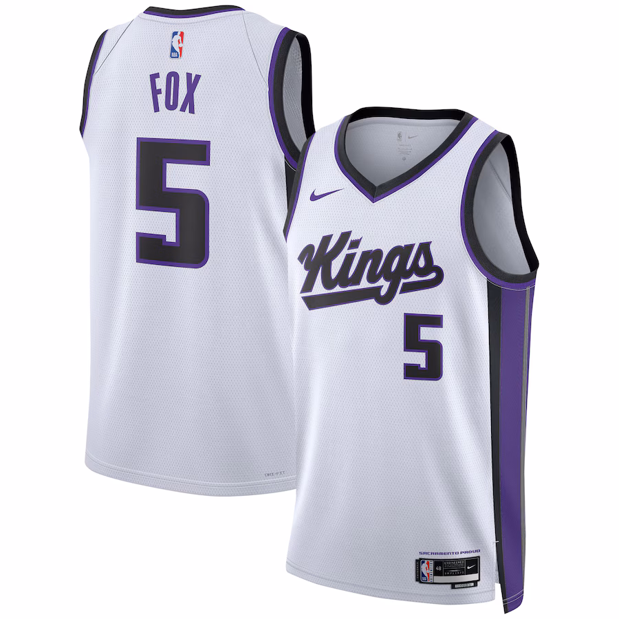 De'Aaron Fox, Sacramento Kings, Association Edition, Weiß