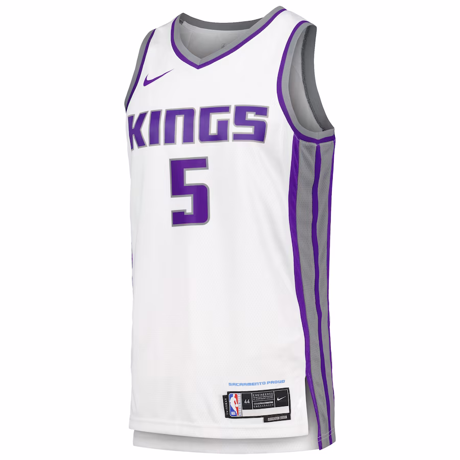 De'Aaron Fox, Sacramento Kings, Édition Association, Blanc