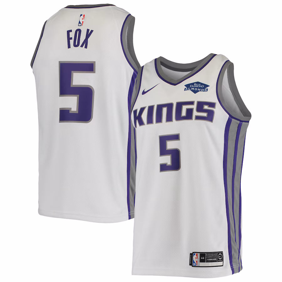 De'Aaron Fox, Sacramento Kings, Édition Association, Blanc