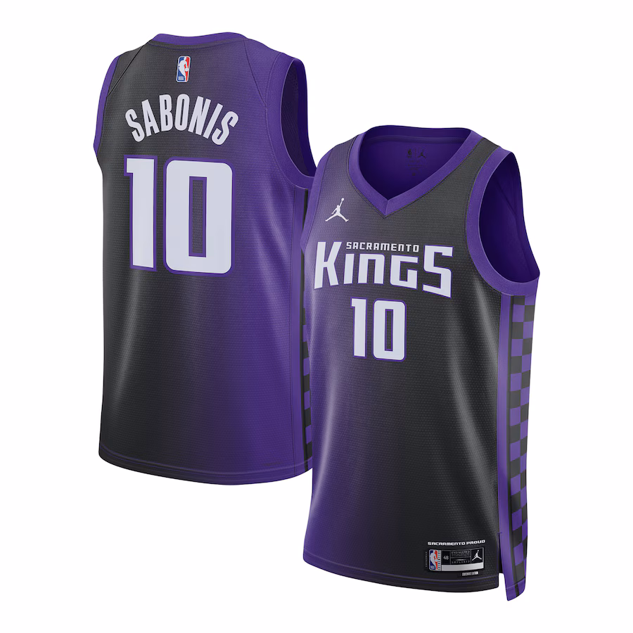 Domantas Sabonis, Sacramento Kings, Statement Edition, Lila