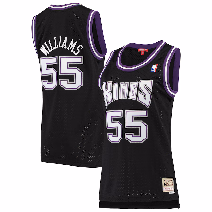 Jason Williams, Sacramento Kings, Femme, 2000/01 Hardwood Classics, Noir