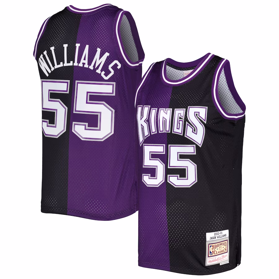 Jason Williams, Sacramento Kings, 2000/01, Violet/Noir