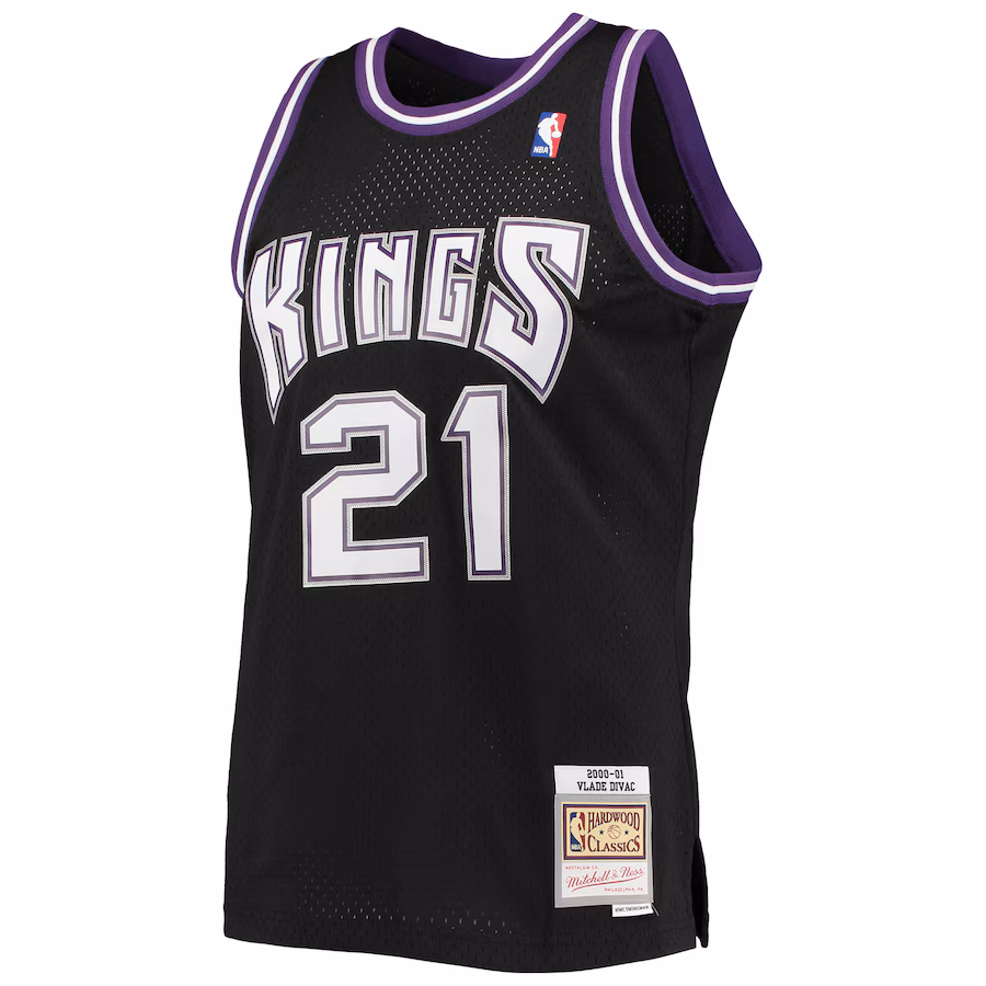 Vlade Divac, Sacramento Kings, 2000/01, Black