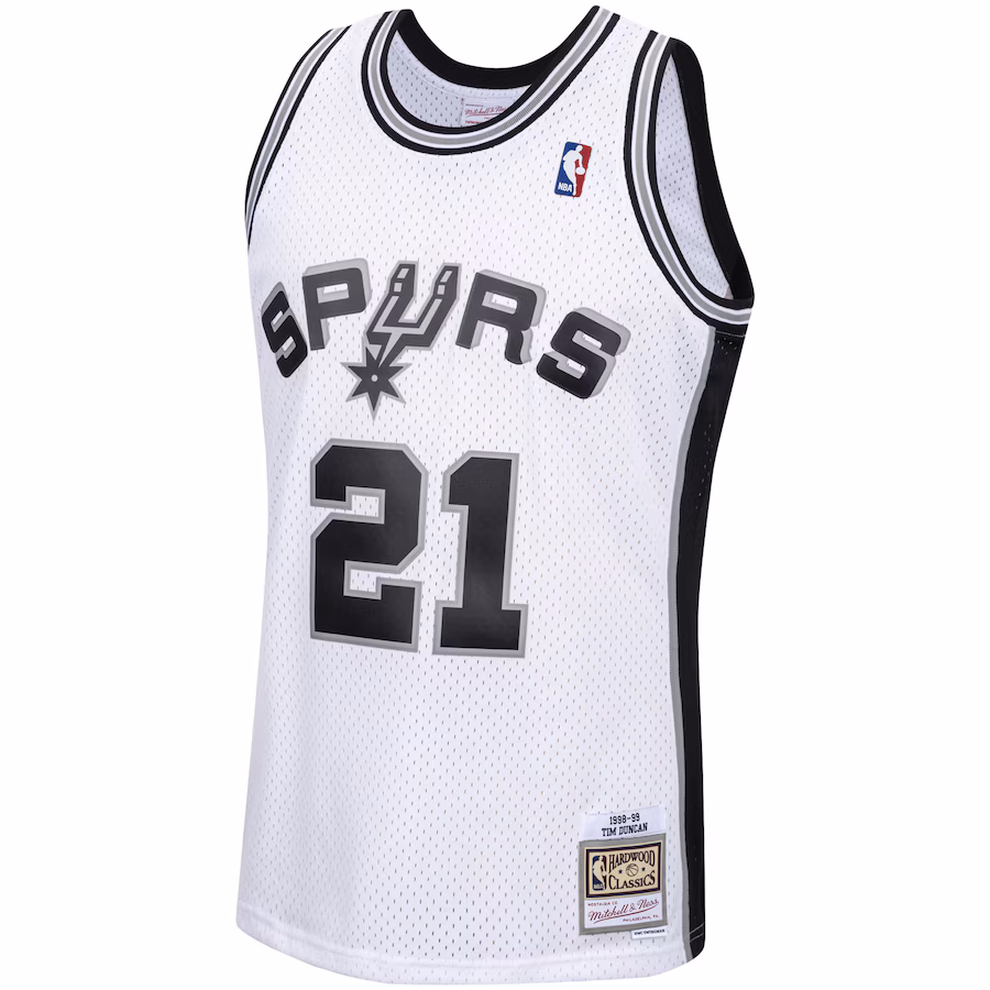 Tim Duncan, San Antonio Spurs, 1998/99 Classic Edition Jersey, White