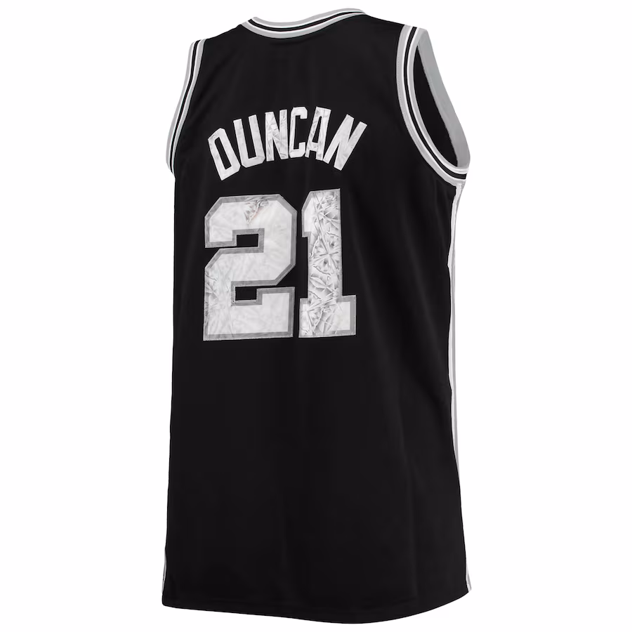 Tim Duncan, San Antonio Spurs, 1998/99, NBA 75th Anniversary Diamond Edition, Black