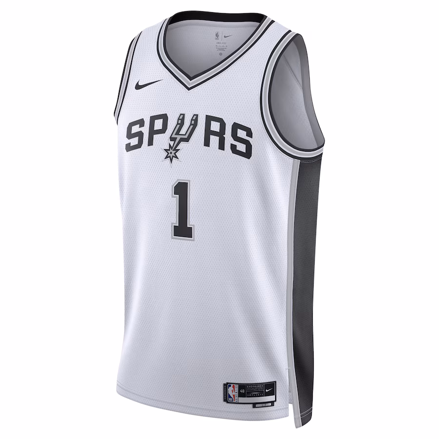 Victor Wembanyama, San Antonio Spurs, Edición Asociación Unisex, Blanco