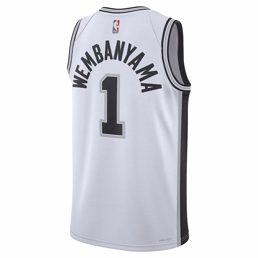 Victor Wembanyama, San Antonio Spurs, Edición Asociación Unisex, Blanco