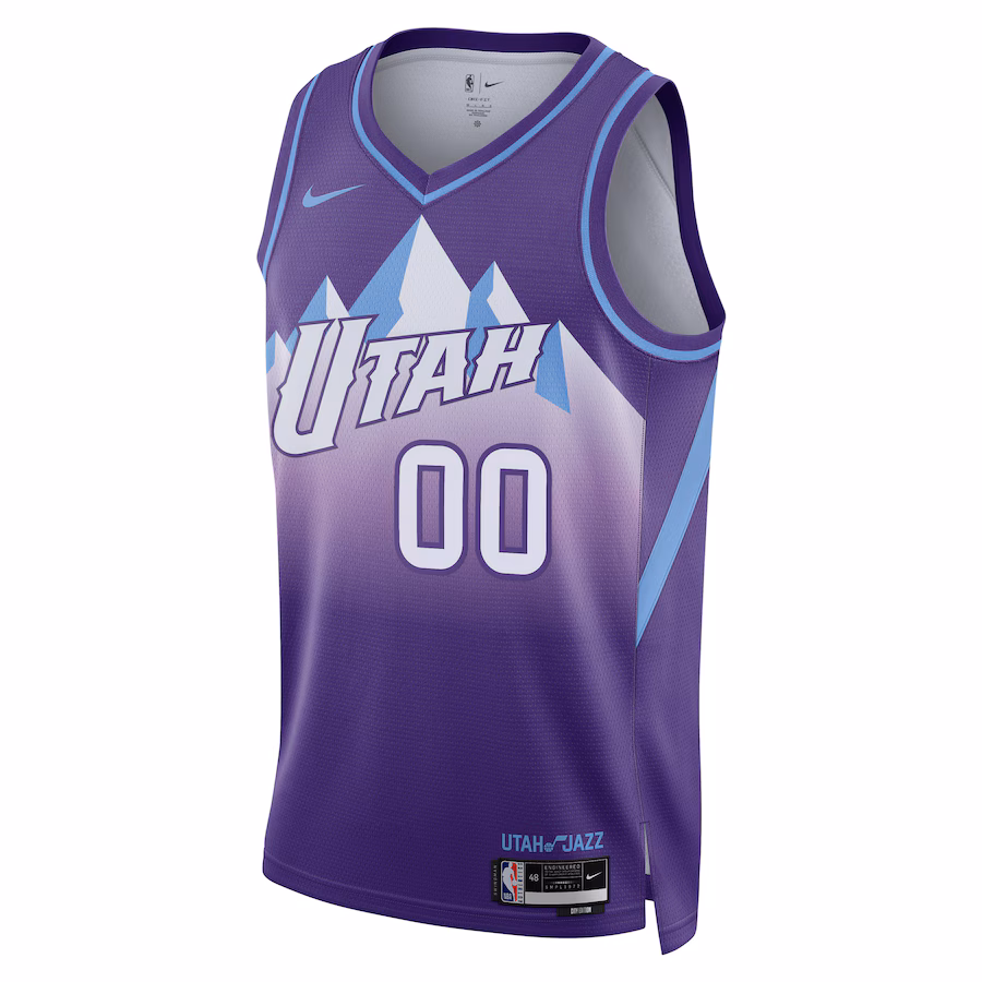 Utah Jazz 2024/25 maßgeschneidert City Edition Lila