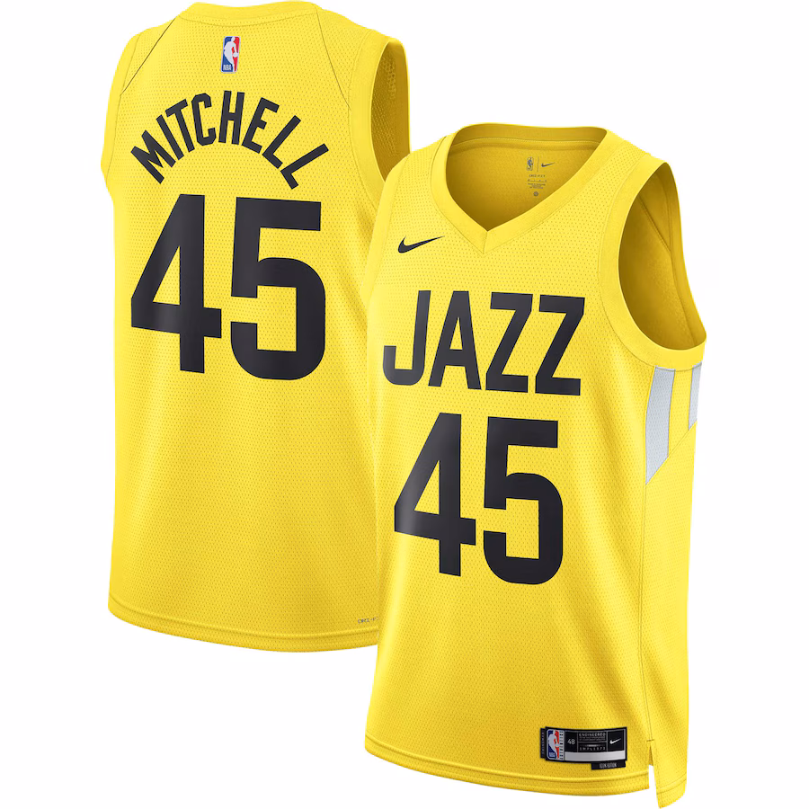 Donovan Mitchell, Utah Jazz, Edición Ícono, Amarillo