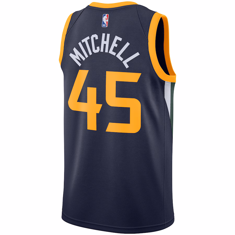 Donovan Mitchell, Utah Jazz, 2020/21, Édition Icône, Bleu Marine